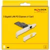 DeLOCK PCI Express x1 Card 81260 1 x RJ45 5 Gigabit LAN RTL8126
