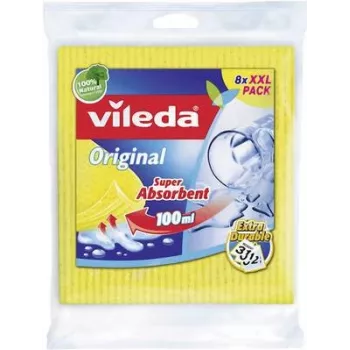 Cleaning sponge cloth VILEDA Aqua 8-pack 142274 — absorbent, durable