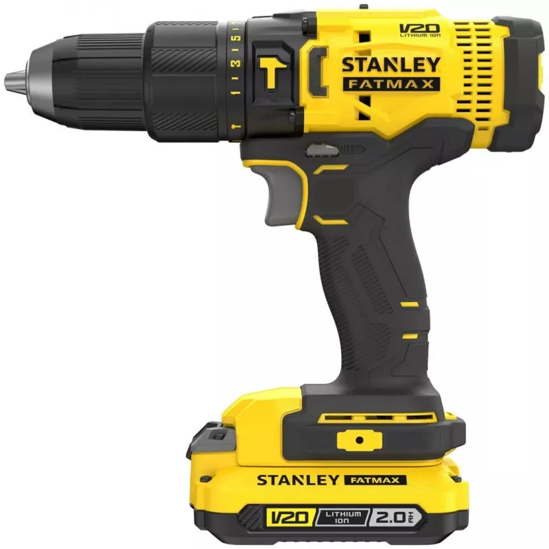 Cordless drill STANLEY SFMCD711D2K 18V Li-Ion 2x2Ah, 2-speed, 80 Nm, LED, case