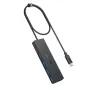 USB hub Anker Ultra Slim A8309G11 — USB Type-C host, 3× USB 3.2 Gen 1 Type-A, compact 103×30×10 mm, black