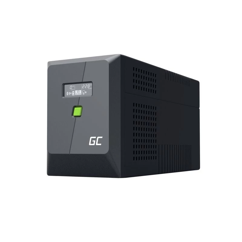 Uninterruptible Power Supply UPS Line-Interactive Green Cell 1.5 kVA / 1050 W, 5 AC outlets, Pure sine, AVR, USB, Tower, Black
