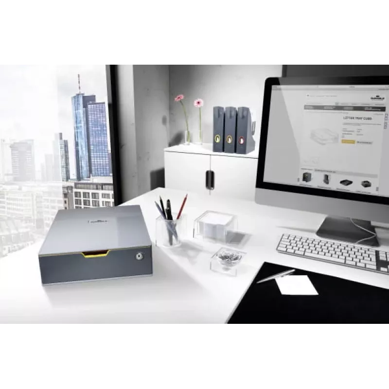 File storage box Plastic Grey Durable 760127