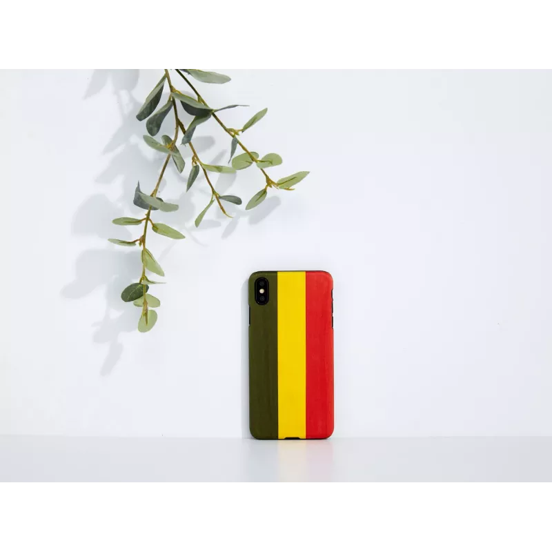 Smartphone case man and wood for iPhone XS Max – model Reggae, black