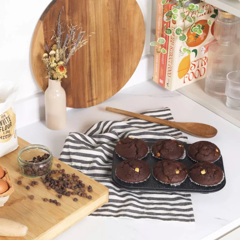 Muffin Pan Salter BW07035BRMFOB 6-cup non-stick bakeware