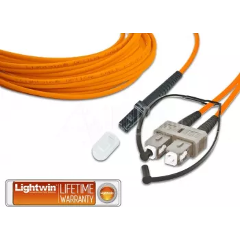 Lightwin High Quality Duplex LWL Patch Cable, MM OM2, MTRJ - SC LWL Patch Cable (LDP-50 MTRJ-SC 2.0)