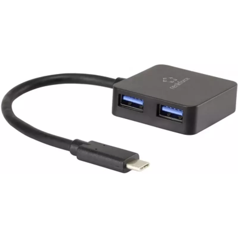 Renkforce RF-3754006 Interface Hub USB 3.2 Gen 1 (3.1 Gen 1) Type-A 5000 Mbit/s Black (RF-3754006)