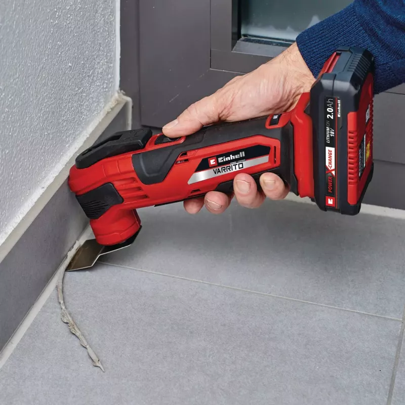 Power X-Change Cordless Multi-Tool VARRITO, 18Volt (Red/black, without Battery and Charger, Includes Accessory)