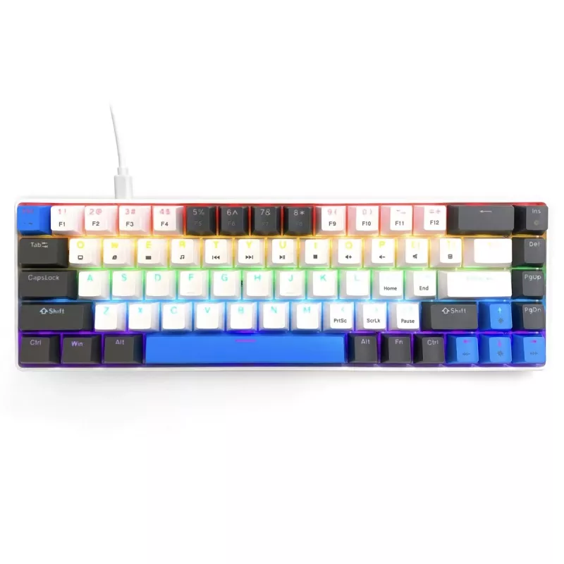 Mechanical keyboard MEDIA-TECH MT1259 Red Core MX60, 60% form factor, CHERRY MX Red switches, RGB backlit, USB, high-profile keys