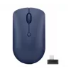 Wireless optical mouse Lenovo 540 RF, ambidextrous, 2400 DPI, 2.4 GHz USB‑C receiver, blue
