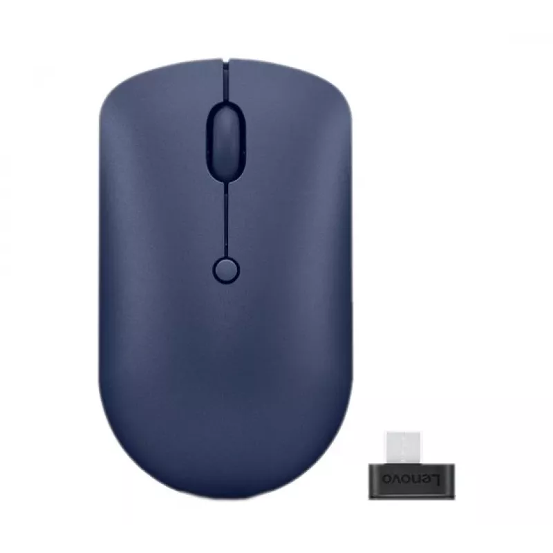 Wireless optical mouse Lenovo 540 RF, ambidextrous, 2400 DPI, 2.4 GHz USB‑C receiver, blue