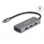 DeLOCK 63173 USB Hub Type-C 5000 Mbit/s Black