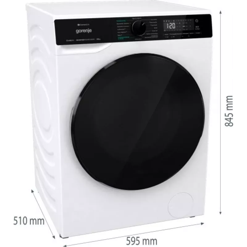 Gorenje WD2PA854ADW/AT washer dryer Freestanding Front-load White D