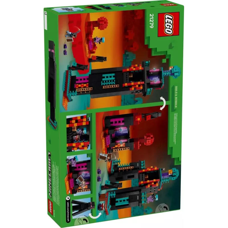 Construction toy LEGO Minecraft set 21279 The Enderman Tower, 867 pieces, 2 minifigures, 450 mm height