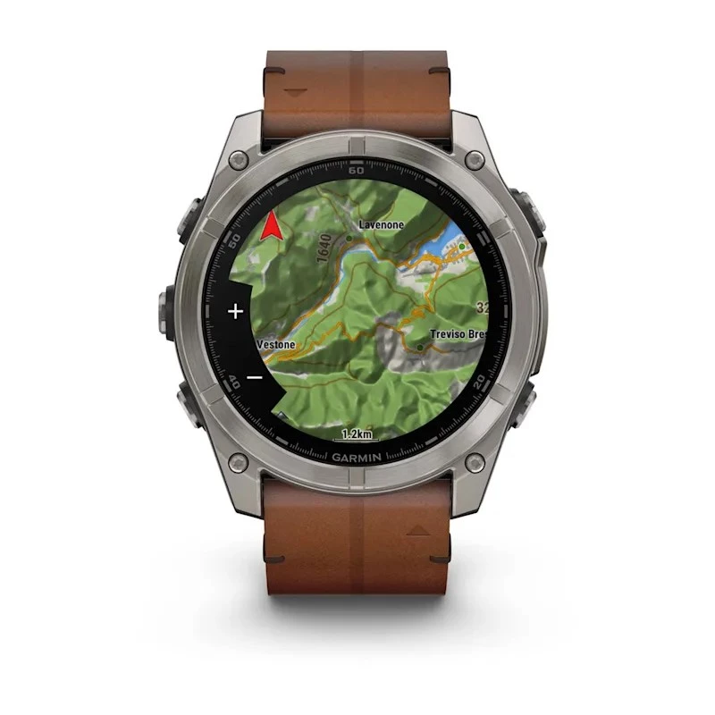 Garmin Fenix 8 3.56 cm (1.4) AMOLED 51 mm Digital 454 x 454 pixels Touchscreen Titanium Wi-Fi GPS (satellite)