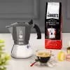 Coffee maker BIALETTI BRIKKA INDUCTION 4TZ 180 ml Anthracite, Silver