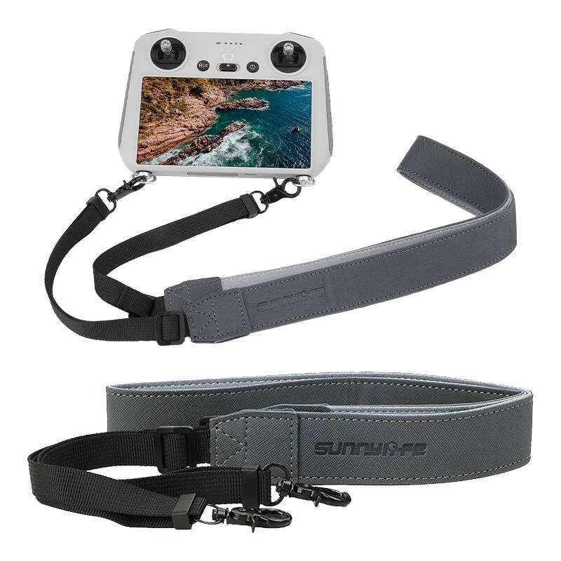 Leather lanyard for DJI Smart Controller / RC PRO / RC by Sunnylife GS394 — replacement strap for controller carrying