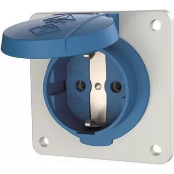 MENNEKES Elektrotechnik GmbH & Co. KG Schuko panel-mount socket outlet 16A 2p+E 230V bl 11011F (11011F)