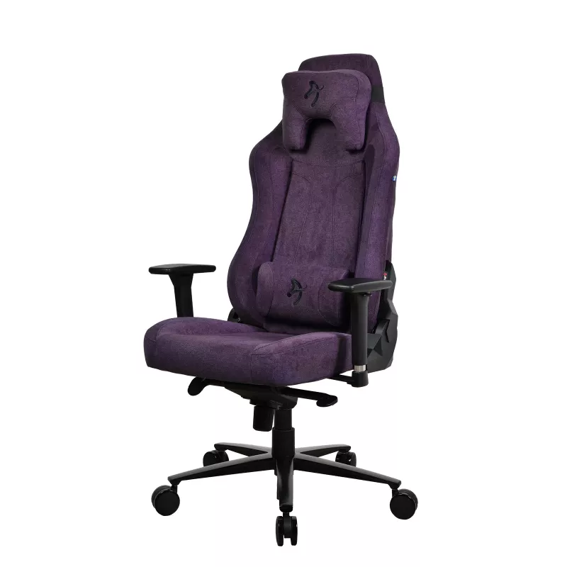 Gaming chair Arozzi Vernazza SoftFabric Purple — ergonomic design, adjustable armrests and height