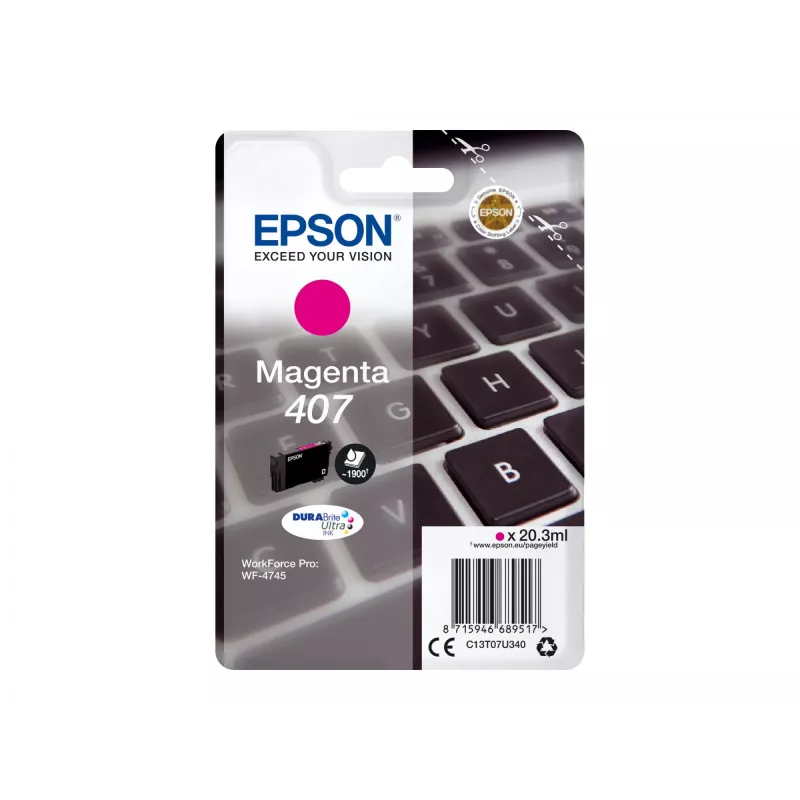 Ink Cartridge Epson C13T07U340 Magenta High (XL) Yield for WF-4745 Series