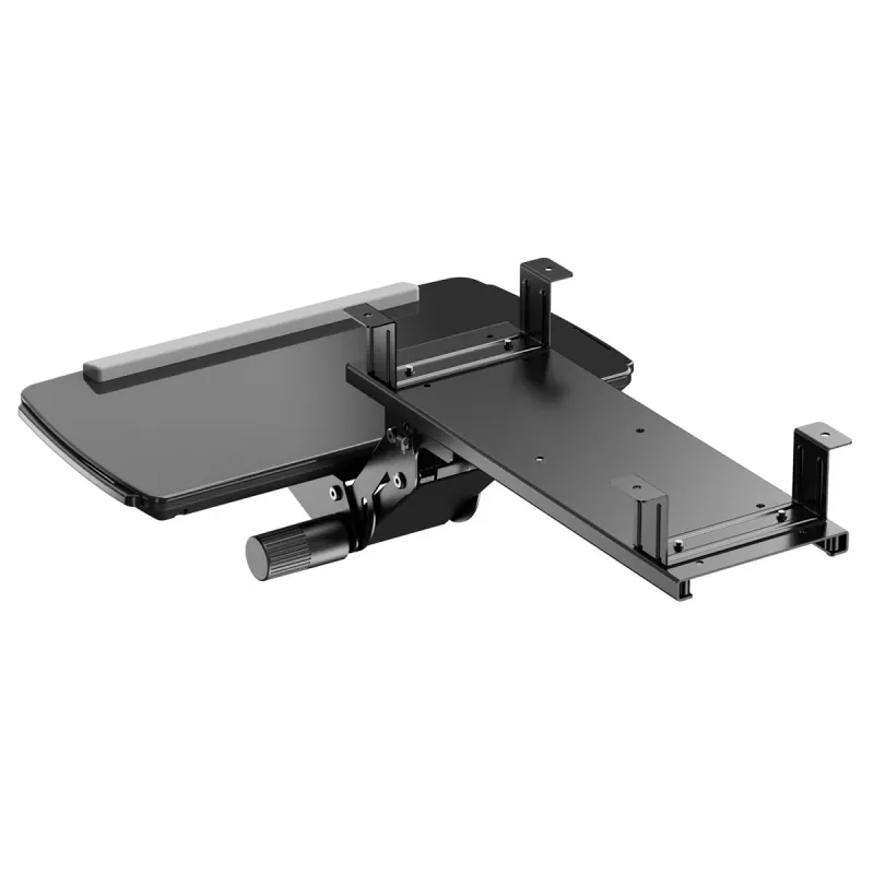 Maclean under-desk keyboard holder, adjustable, max. 5kg, black, MC-156 B