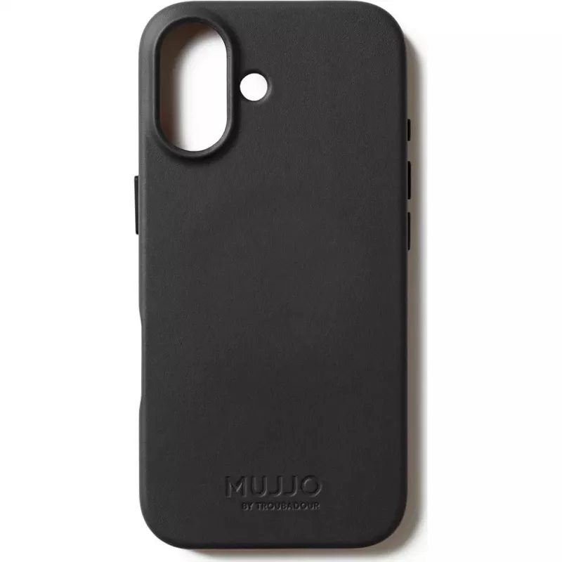 Mujjo Full Leather Case MagSafe Case for iPhone 17 Black