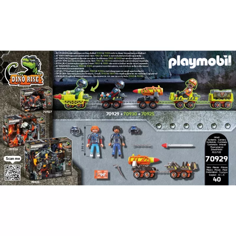 Action/Adventure Playset Playmobil Dinos 70929 Multicolour Ages 5-10