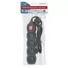 Power extension cord ESPERANZA ELK212K — 1.5 m cable, 4 Type E AC outlets, indoor, black