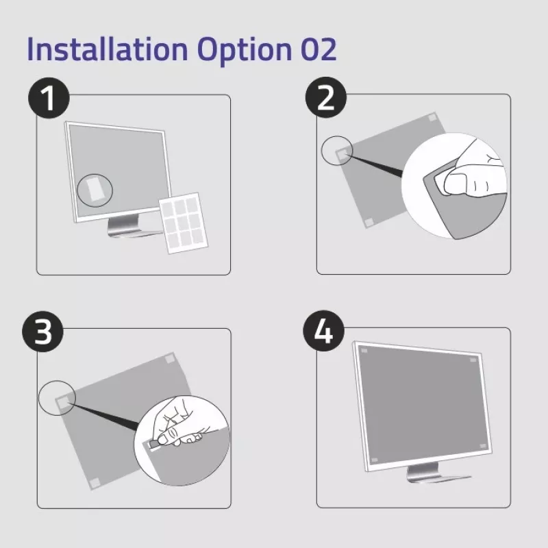 Qoltec GDPR Privacy Filter 23 | 16:9 | Eye Care | Panoramic