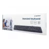 Keyboard Gembird KB-U-103-RU Office USB QWERTY English Russian Black