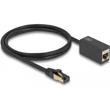 DeLOCK Network Extension Cable RJ45 plug to RJ45 jack Cat.8.1 S/FTP 1 m black