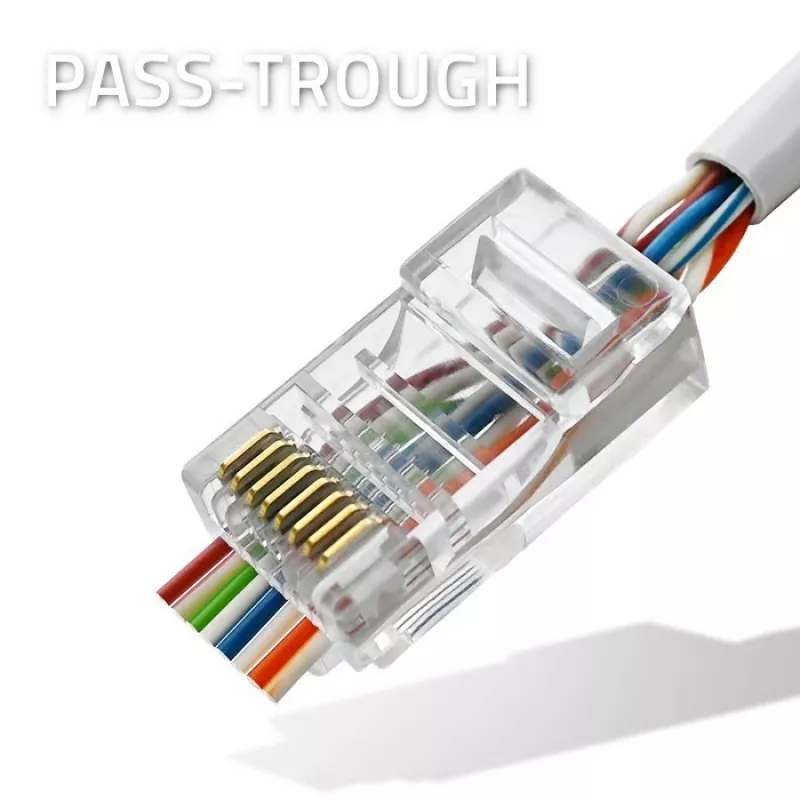 RJ45 connector plug QOLTEC CAT5e UTP, pack of 100