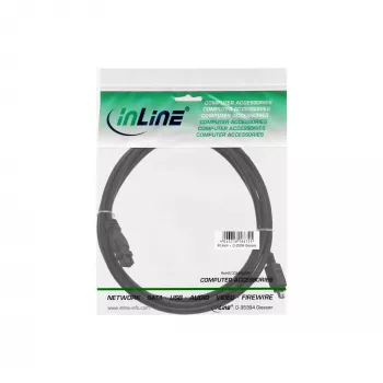 FireWire 400 to 800 Cable InLine 34901 1m Male/Male Black