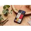 Smartphone case man and wood for iPhone 11 Pro — wood black protective cover