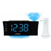 Blaupunkt CRP81USB Clock Radio with Projection and USB Charging, Black