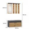 Topeshop GAR PARMA ANT/ART entryway cabinet