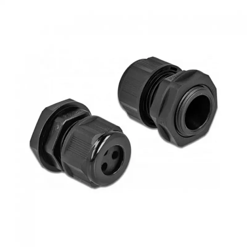 Cable Gland DeLOCK 60375 Black Plastic 2 pc(s)