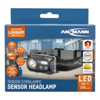 LED Headlamp ANSMANN ANS 1600-0386 — battery operated, compact hands-free light
