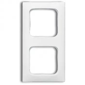 Wall plate/switch cover Busch-Jaeger 1725-0-1495 White, screwless, 81×152 mm, 11 mm thick