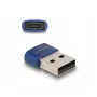 DeLOCK USB 2.0 Adapter USB Type-A male to USB Type-C female blue
