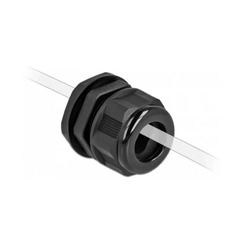 Cable Gland DeLOCK 60389 Black Plastic 2 pc(s)