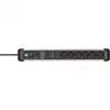 Power extension Brennenstuhl 1391010600 3m 6 AC outlets Indoor Black Silver