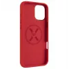Back cover FIXED for Apple iPhone 16 Plus — MagFlow liquid silicone, Red
