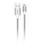 Micro USB cable Devia Pheez Series 5V 2.4A 2m — grey