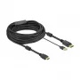 Video cable adapter DeLOCK 85968 10 m HDMI Type A DisplayPort USB Type-A Black