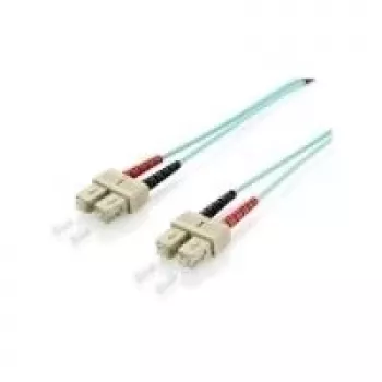 Equip SC/SC Fiber Optic Patch Cable, OM3, 5.0m, 5 m, OM3, SC, SC