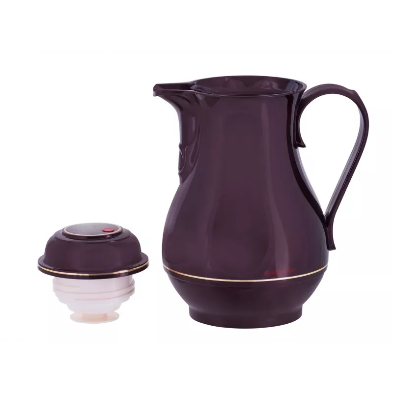 Vacuum flask ROTPUNKT 330-16-04-0 1 L, Cherry, keeps hot 24 h, cold 36 h