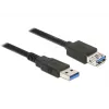 DeLOCK Extension cable USB3.0 - USB-Extension Cable - USB Type A (M) to USB Type A (W) - USB3.0 - 5,0m - Black (85058)