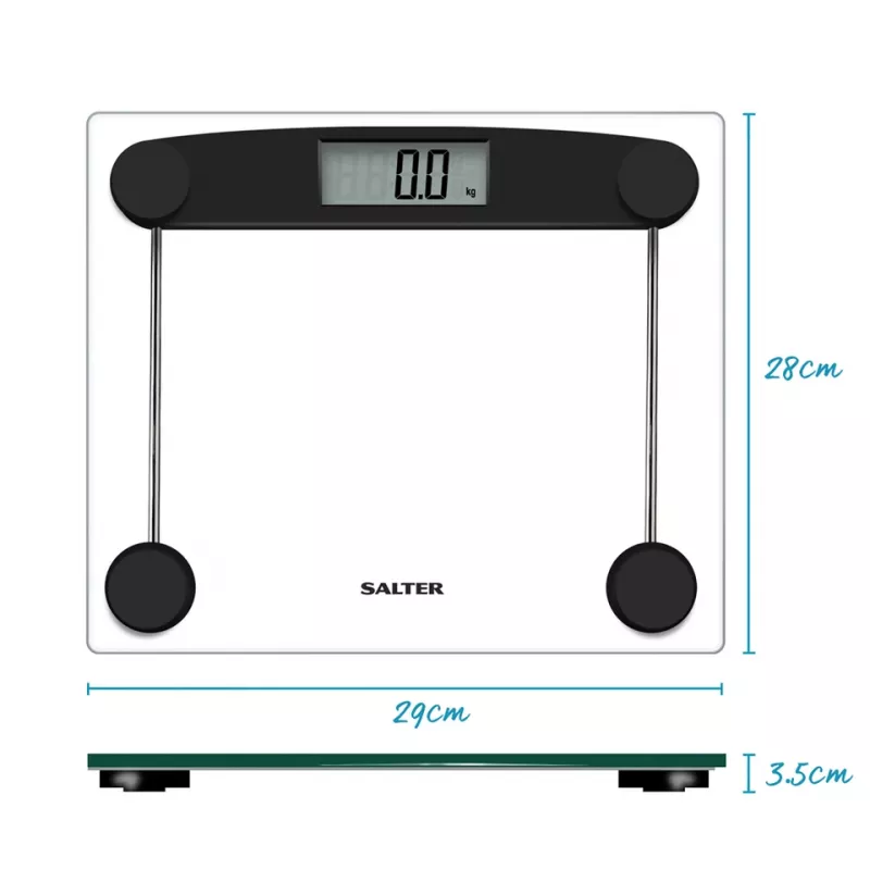 Bathroom Scale Salter 9208 BK3R Compact Glass Electronic