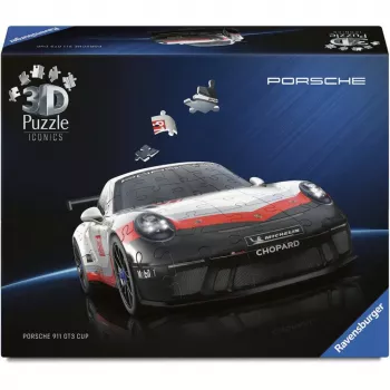 3D puzzle Ravensburger Iconics Porsche 911 GT3 Cup – model replica kit