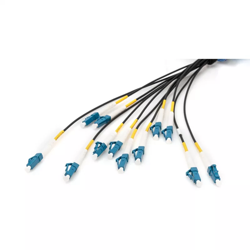 Digitus Pre-assembled Fiberglass Universal Breakout Cable 12 Fibers LC/UPC 50m